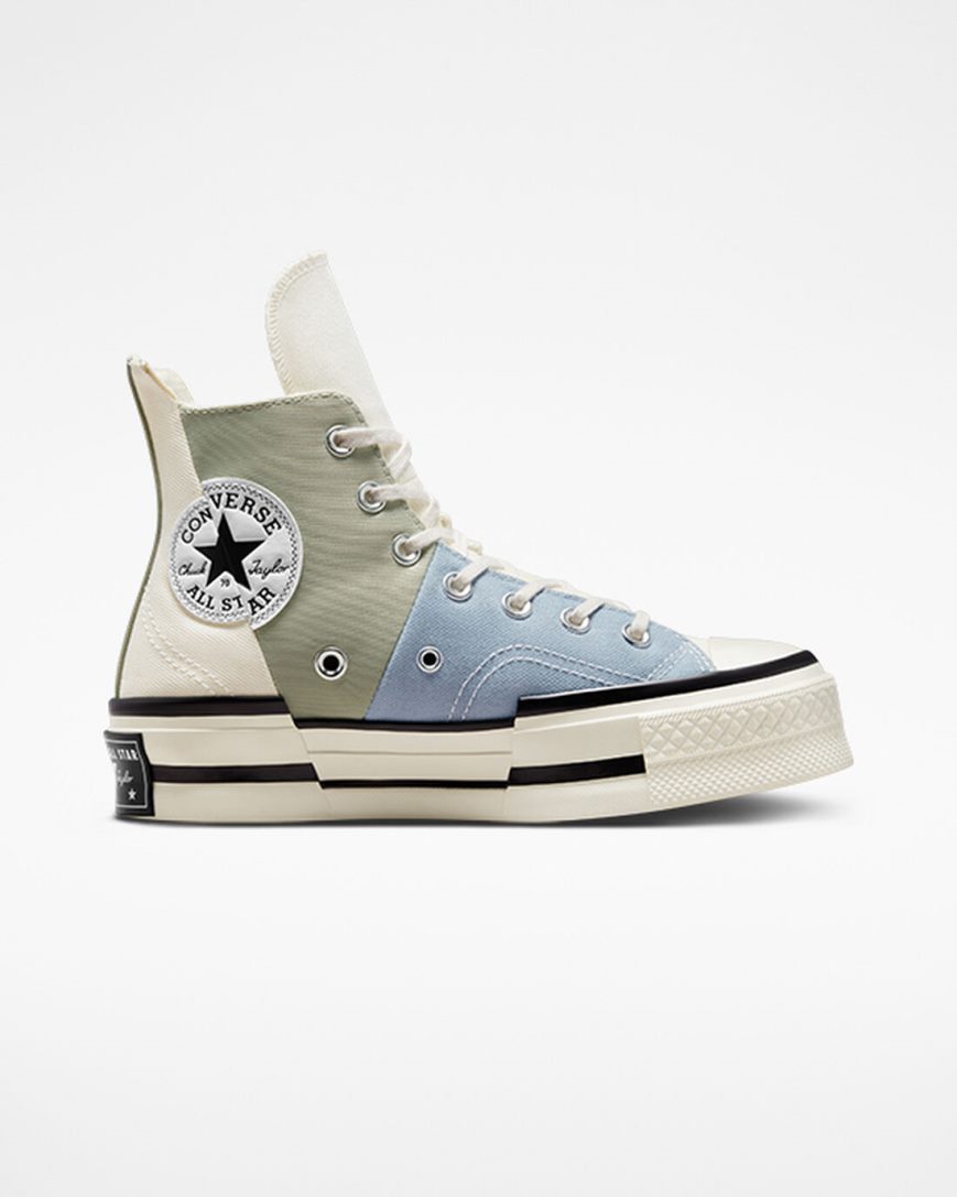 Tenisky Vysoke Converse Chuck 70 Plus Materiál Mashup Damske Olivovo Zelená | SK ZKLXJ8